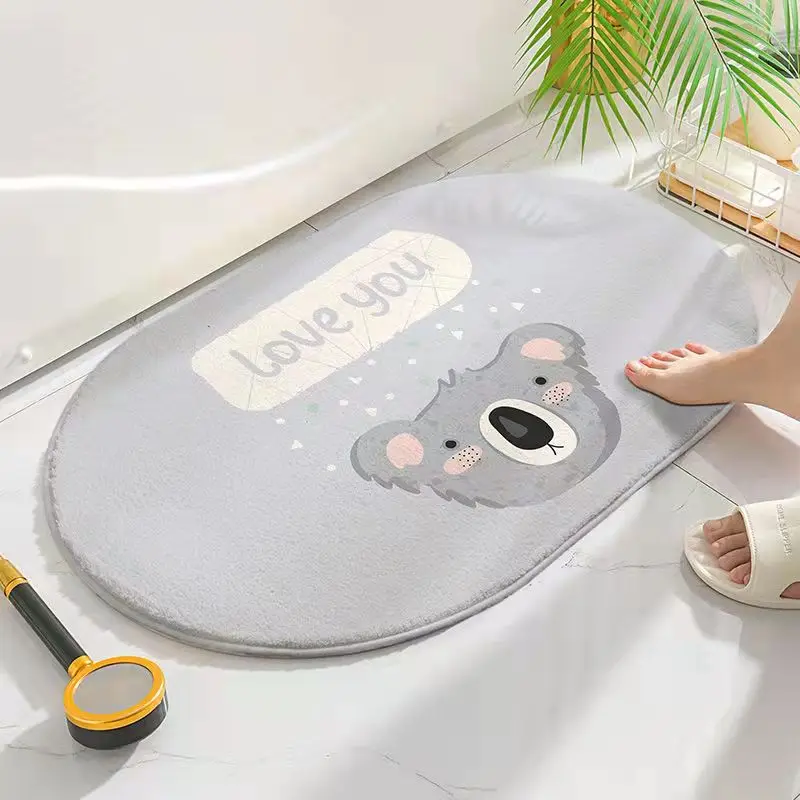 

Cute Koala Bath Mat Ins Cartoon Soft Entrance Doormat For Friends Rug Home Carpet Living Room Bedroom Kitchen Bathroom Door Mat