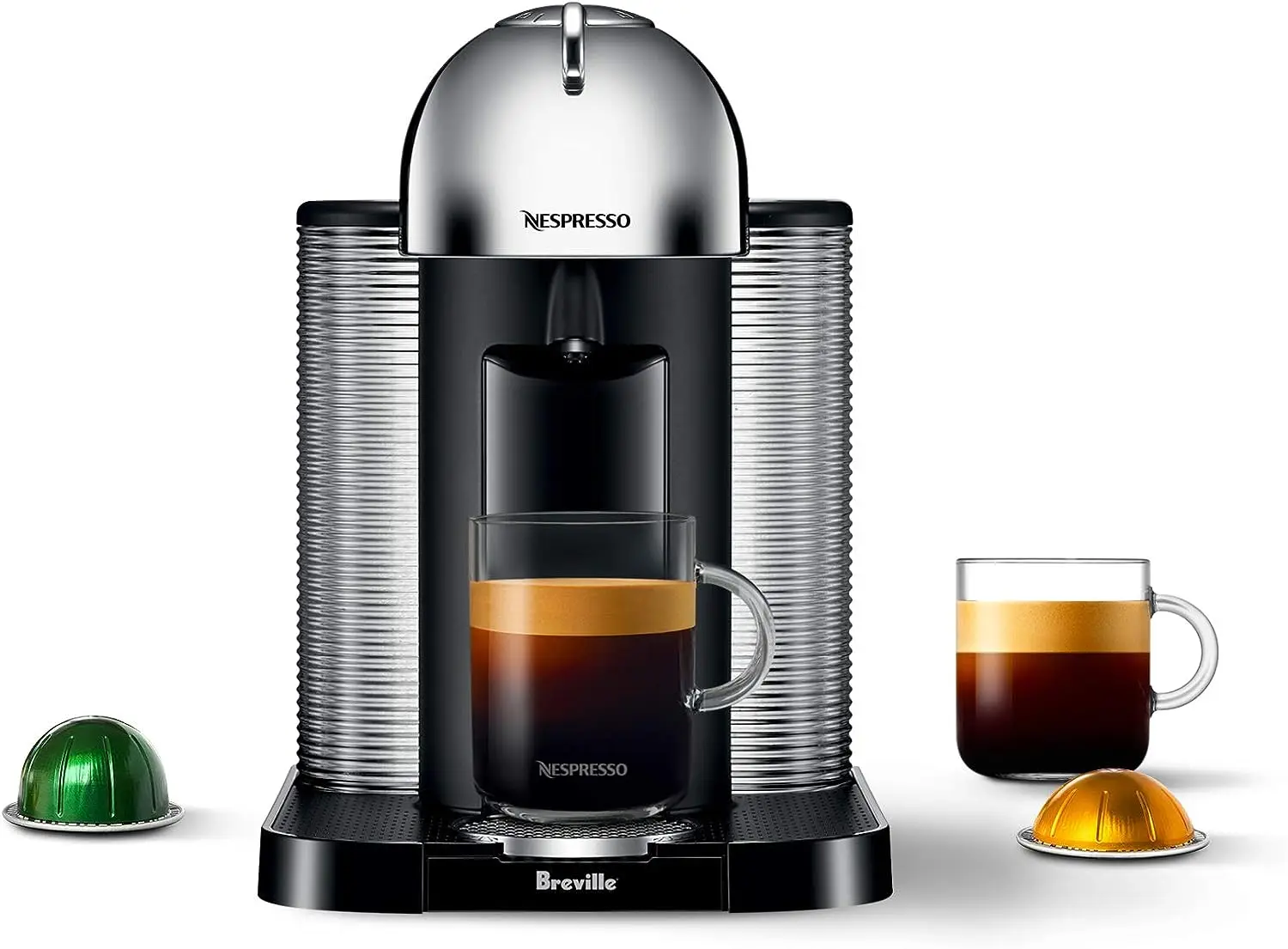 

Vertuo Coffee and Espresso Machine by ,5 Cups, Chrome