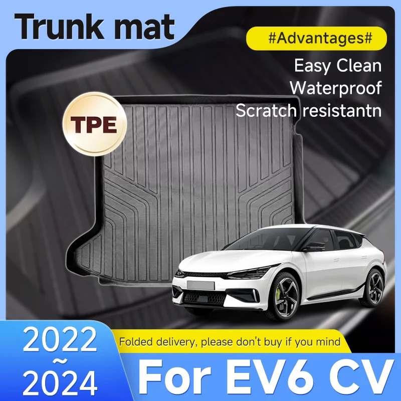 Коврик для багажника из ТПЭ Kia EV6 CV Air Long Range GT-Line 2022 2023 2024 Защитный 3D коврик