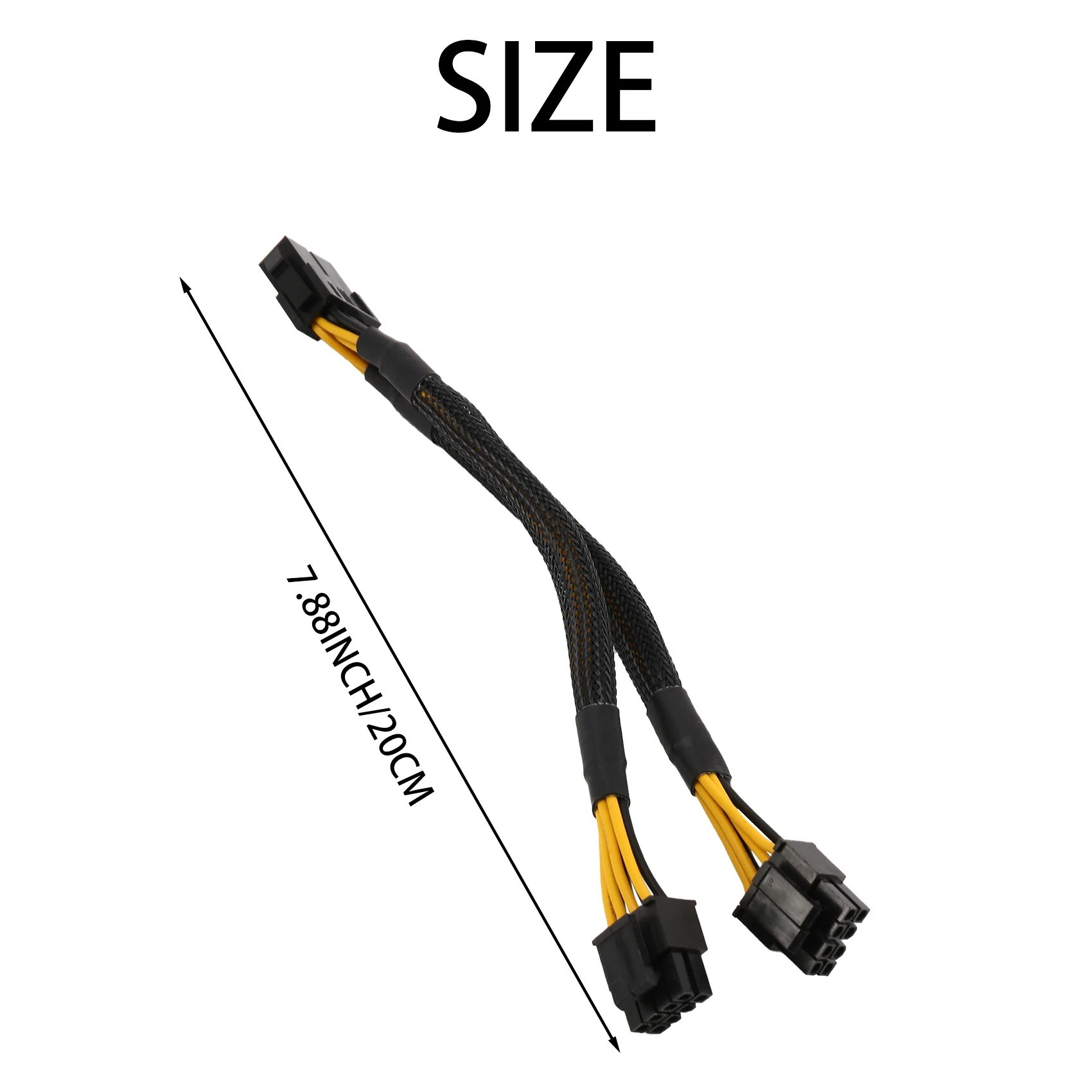 8-контактный разветвитель ЦП ATX гнездовой разъем на двойной 8(4 + 4) штырьковый штырь