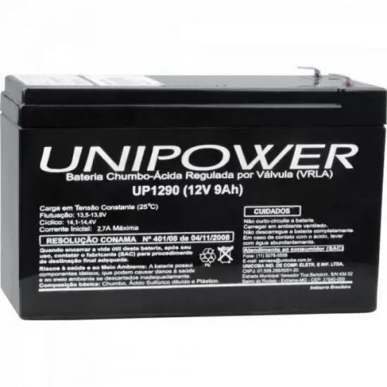 

Sealed Stationary Battery 12V/9A VRLA UP1290 UNIPOWER