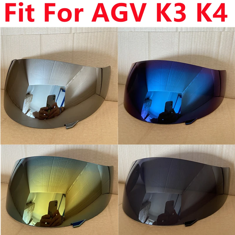 Motorcycle Helmet Visor Shield for AGV K3 K4 Uv Protection Helmet Visors K3 Capacete Moto K4 Shield Accessories Sunshield