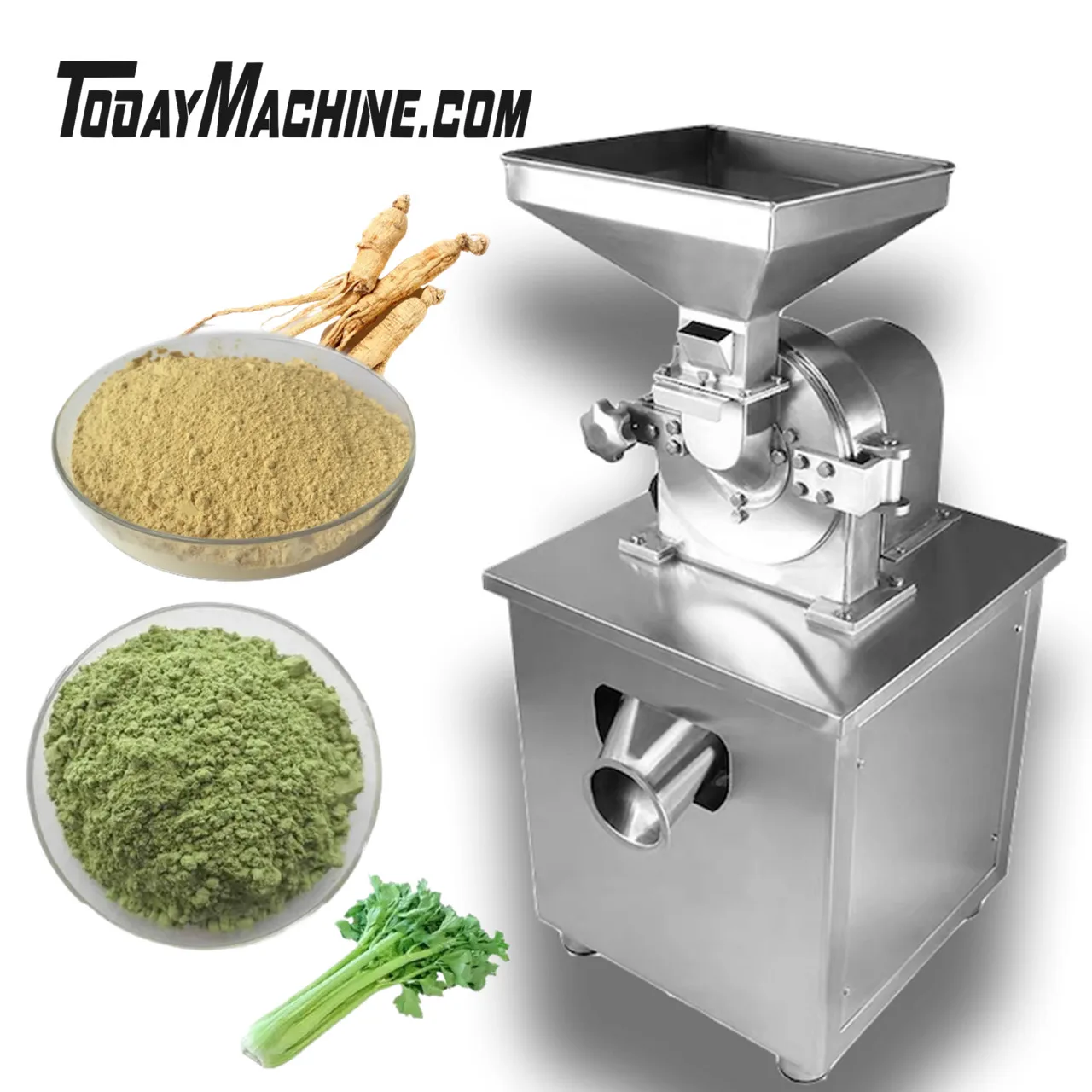 Wheat Nuts Rice Grain Flour Cocoa Mill Grinder Dry Grain Spice Beans Coffee Grinding Machine