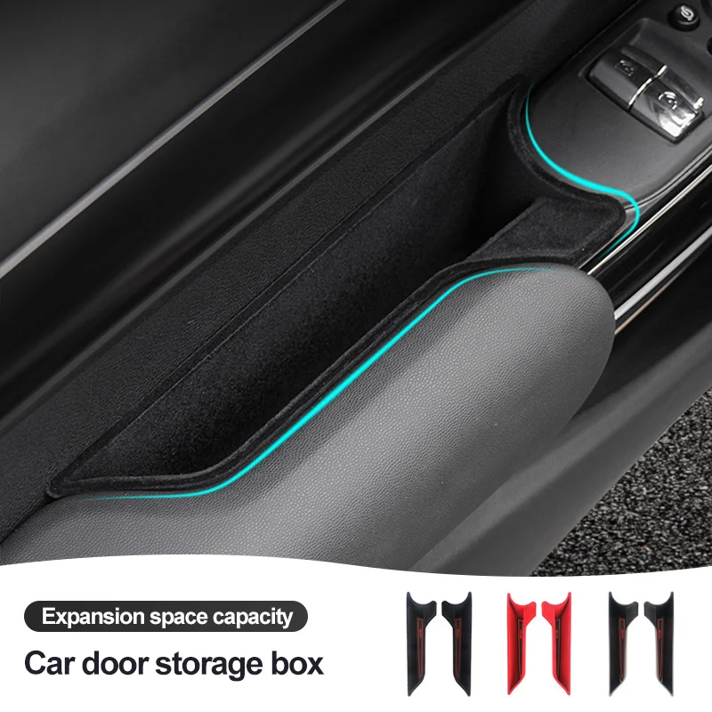 

Car Door Armrest Gap Storage Box ABS Flocking Mobile Phone Wallet Storage Slot For Mini F55 F56 F57 Cooper Interior Accessories