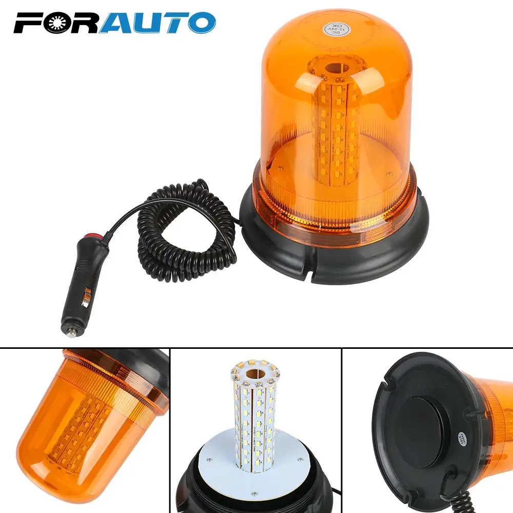 

Стробоскоп аварийная лампа желтая вспышка Маяк 80 светодиодный для автомобиля трейлера грузовика DC 9V-30V мигающий Предупреждение ющий светил...