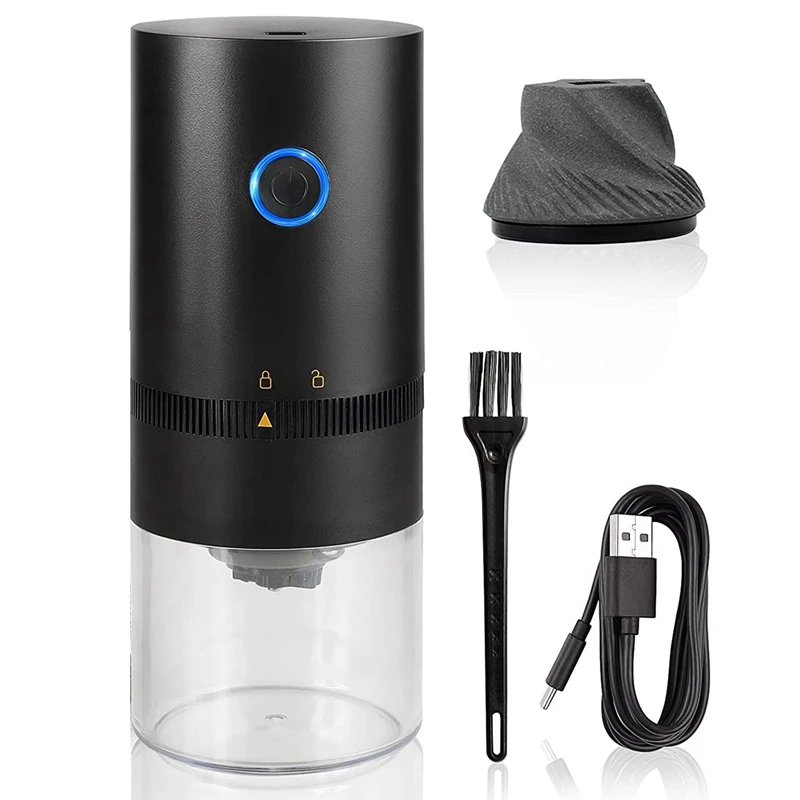 

HOT-Portable Electric Coffee Grinder Coffee Bean Grinder Multi-Grind Setting Suitable For French Press