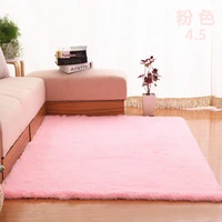 modern super soft rectangle carpet for livingroom fluffy silky rugs anti skid shaggy area mat bedroom carpets home decoration