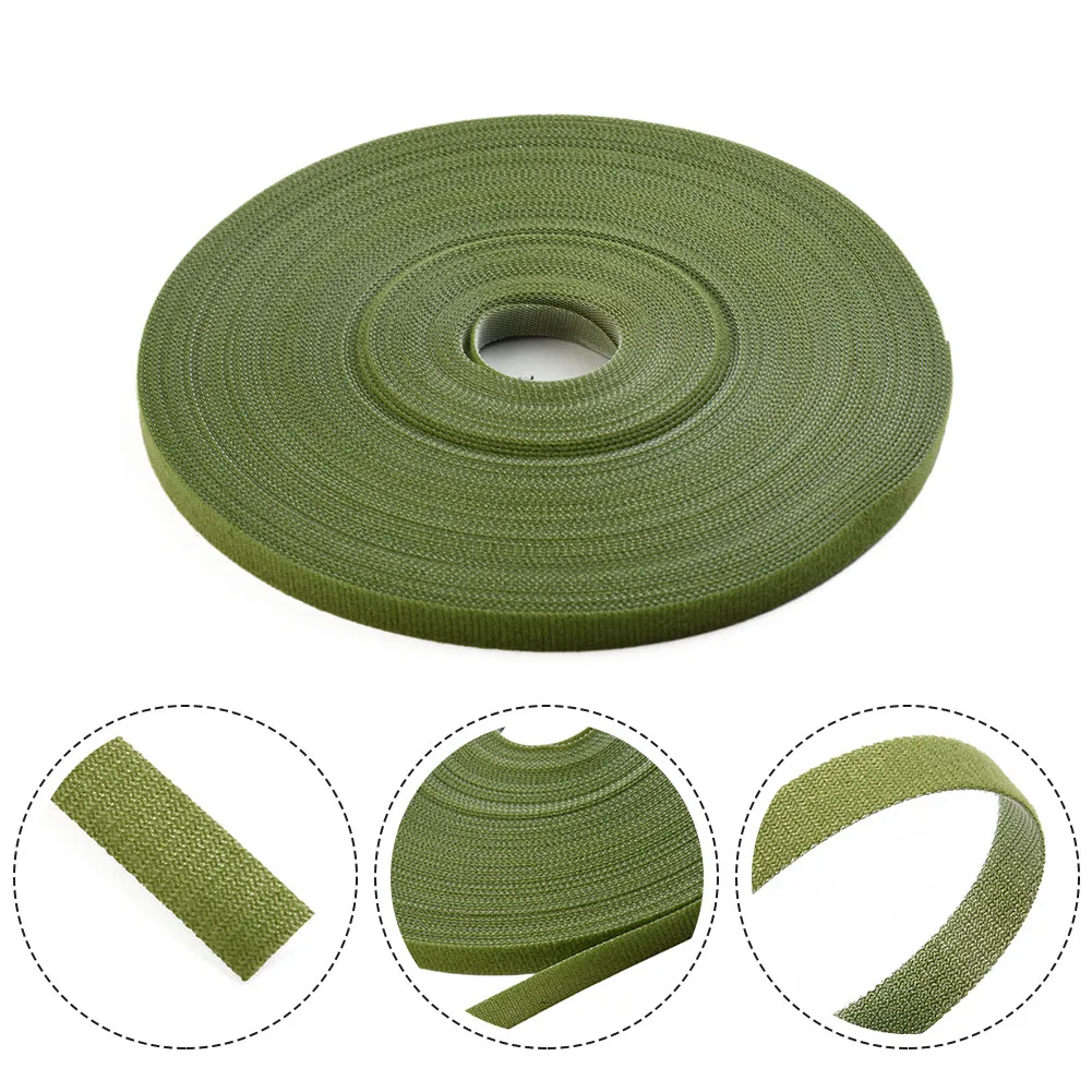 

High Quality Practical Brand New Plant Tie 10mm Plant Tape Bamboo Cane Wrap Green Garden Twine Resealable Cable Tie