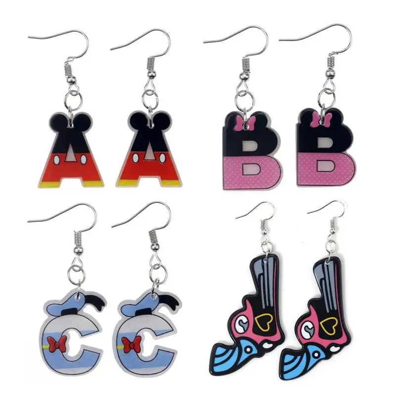 

Оригинальные милые серьги из мультфильма Disney с Микки-Маусом, забавные акриловые серьги, Детские Индивидуальные забавные серьги, женские се...