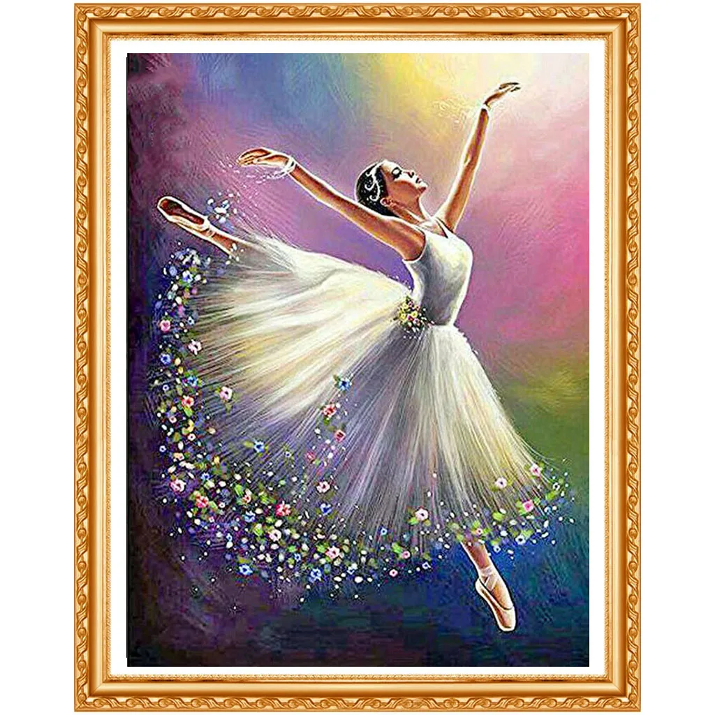 Полноразмерная/круглая картина из страз 5D &quotсделай сам&quot балерины танцоры