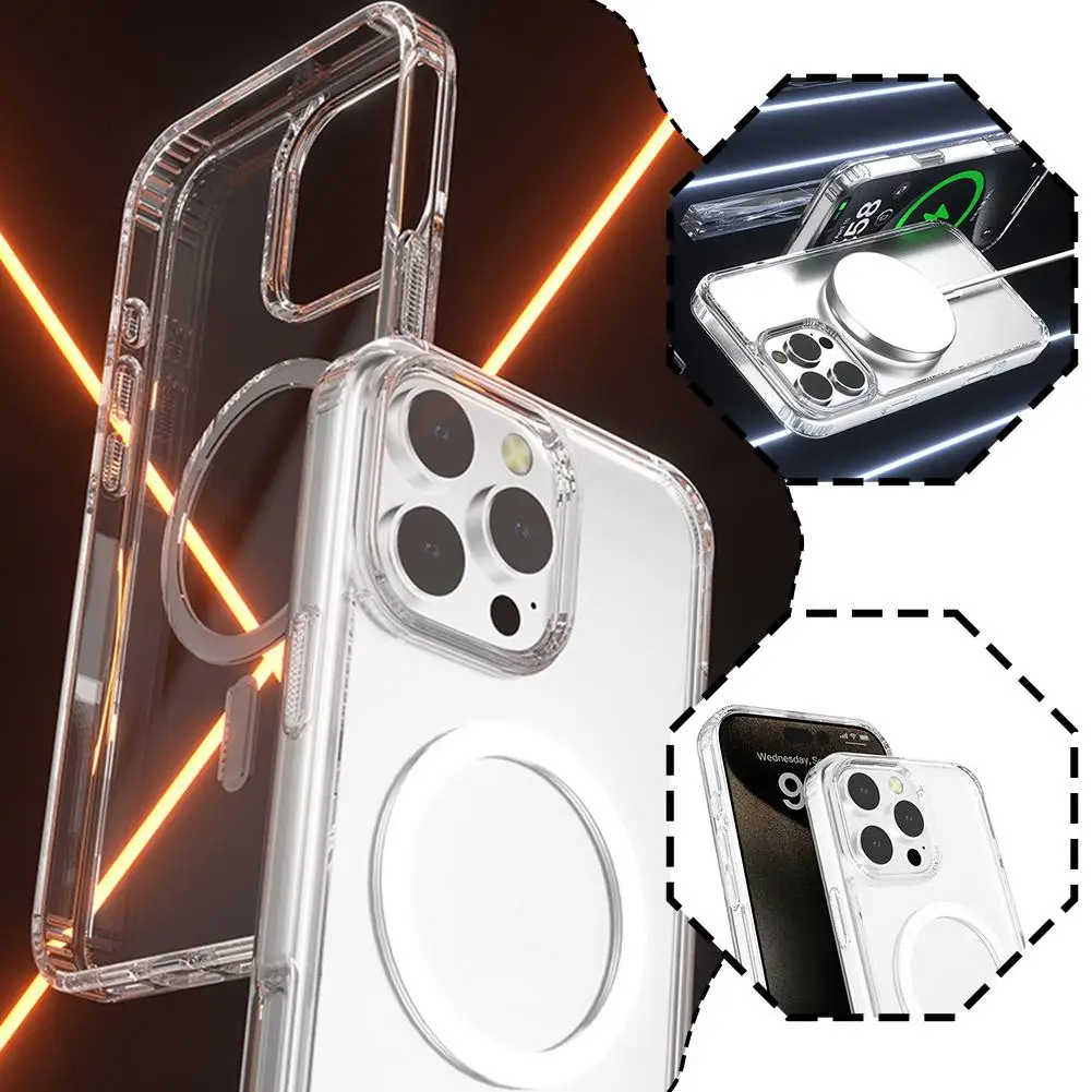 Для IPhone16 16pro 16promax мобильный телефон чехол Прозрачный Мощный Телефон Чехол