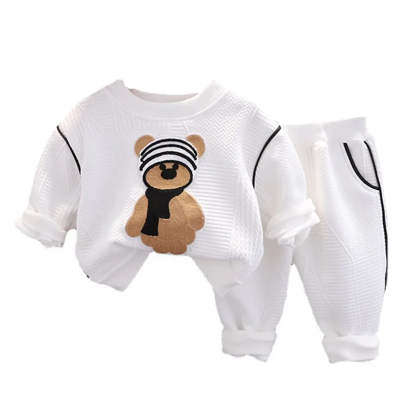 

New Autumn Fashion Children Clothes For Girls Baby Boys Cartoon T-Shirt Pants 2Pcs/Set Toddler Casual Sportswear Kids Tracksuits