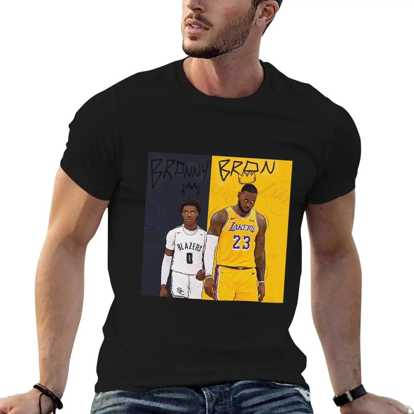 Футболка Fan of Bronny по индивидуальному заказу необходимая футболка с графикой