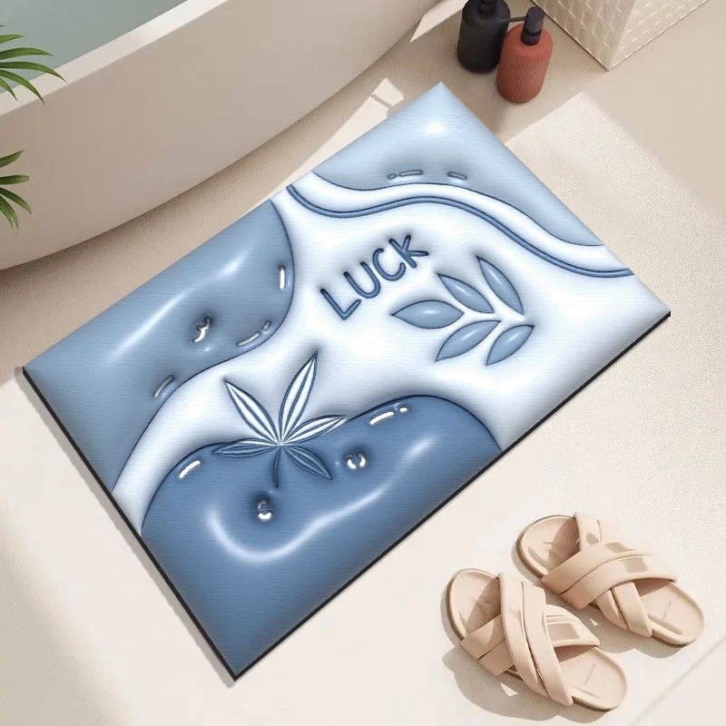 

3D Небольшой яркий коврик для ванной