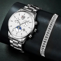 luxury minimalist mens fashion ultra thin watches simple men business stainless steel mesh belt quartz watch casual bracelet