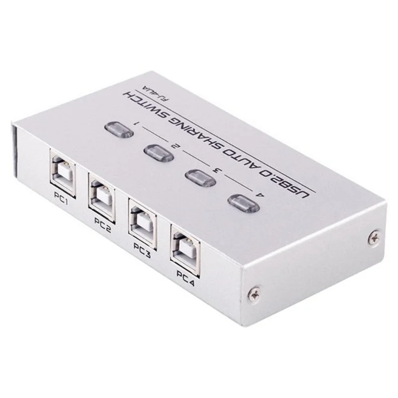 Фото Порт FJGEAR USB2.0, ручной коммутатор, концентратор, общий USB-устройство для коммутации портов принтера №5