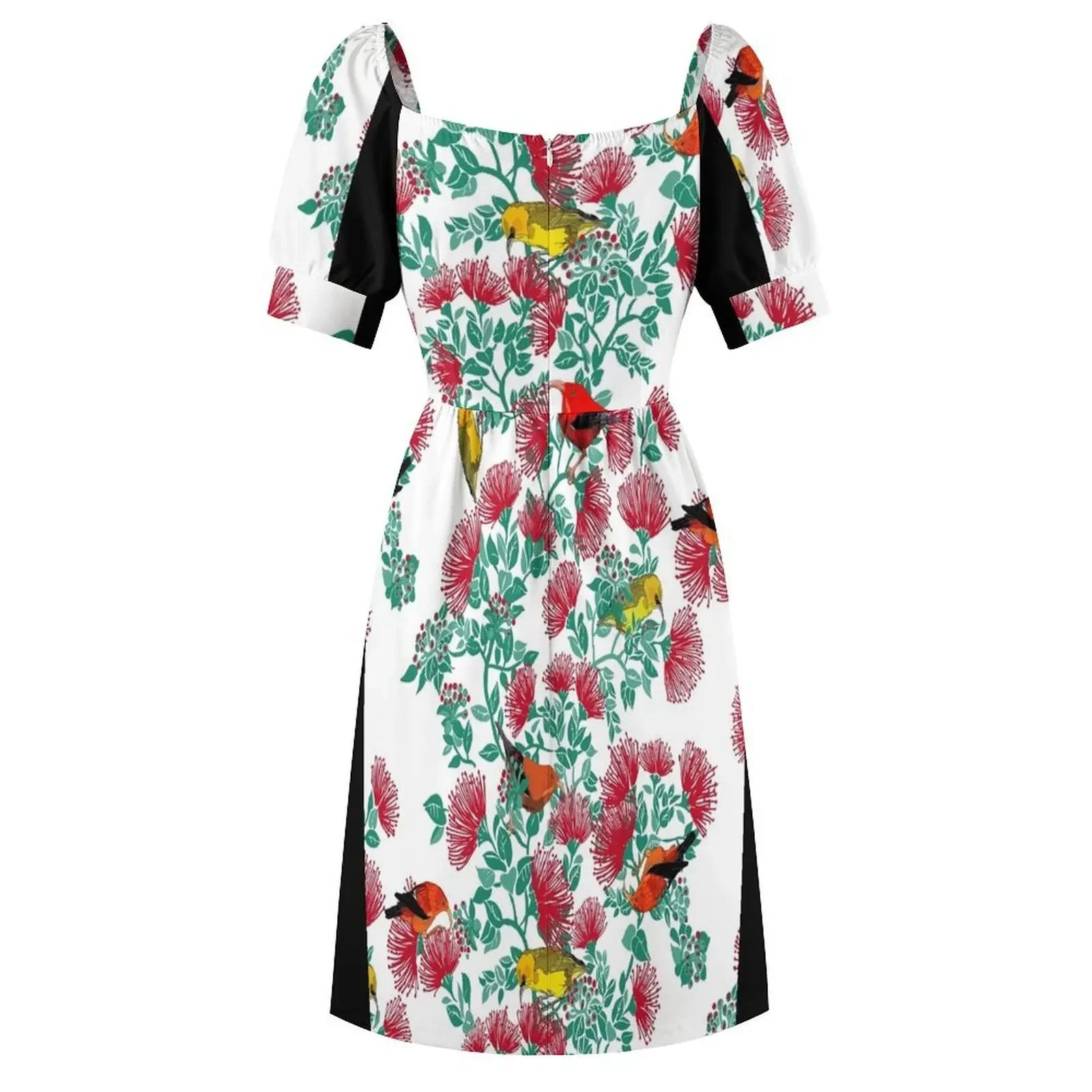 Гавайское платье без рукавов Lehua and I'iwi Bird пляжные платья для выпускного вечера