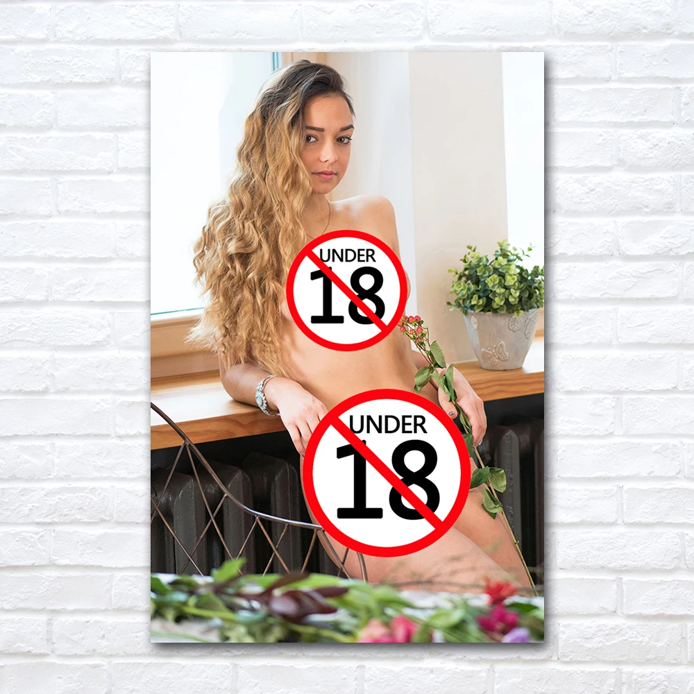 Плакат с сексуальной обнаженной девушкой, холст без рамы, картина для молодых женщин, настенные картины, печать для дома, декор для мальчика, спальни