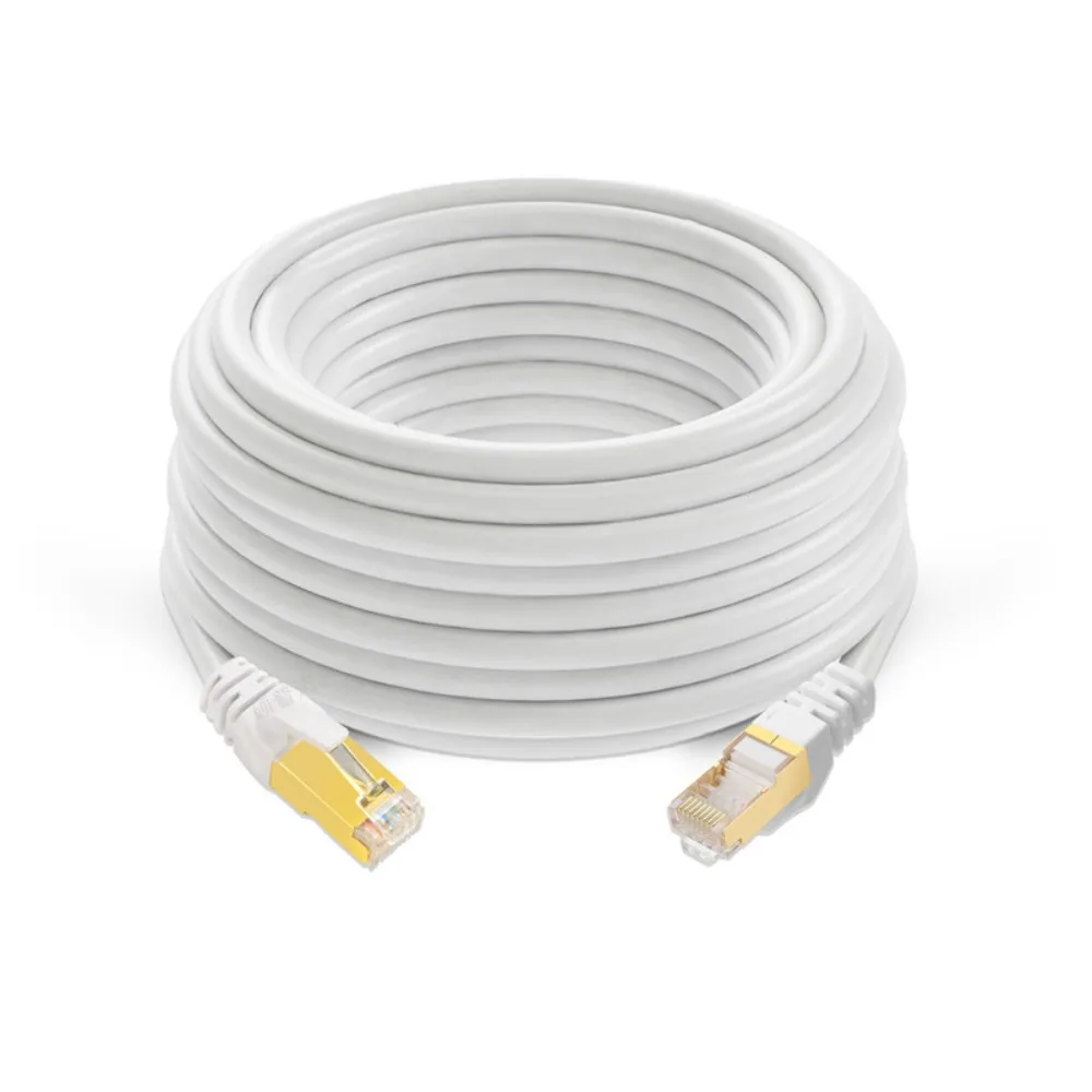 Фото Кабель Ethernet Cat6A длиной 5/10/15 м, скорость передачи 1 Гбит/с, интерфейс RJ-45, патч-кабель Cat.6A SFTP, стабильная передача, полоса пропускания 250 МГц. №1