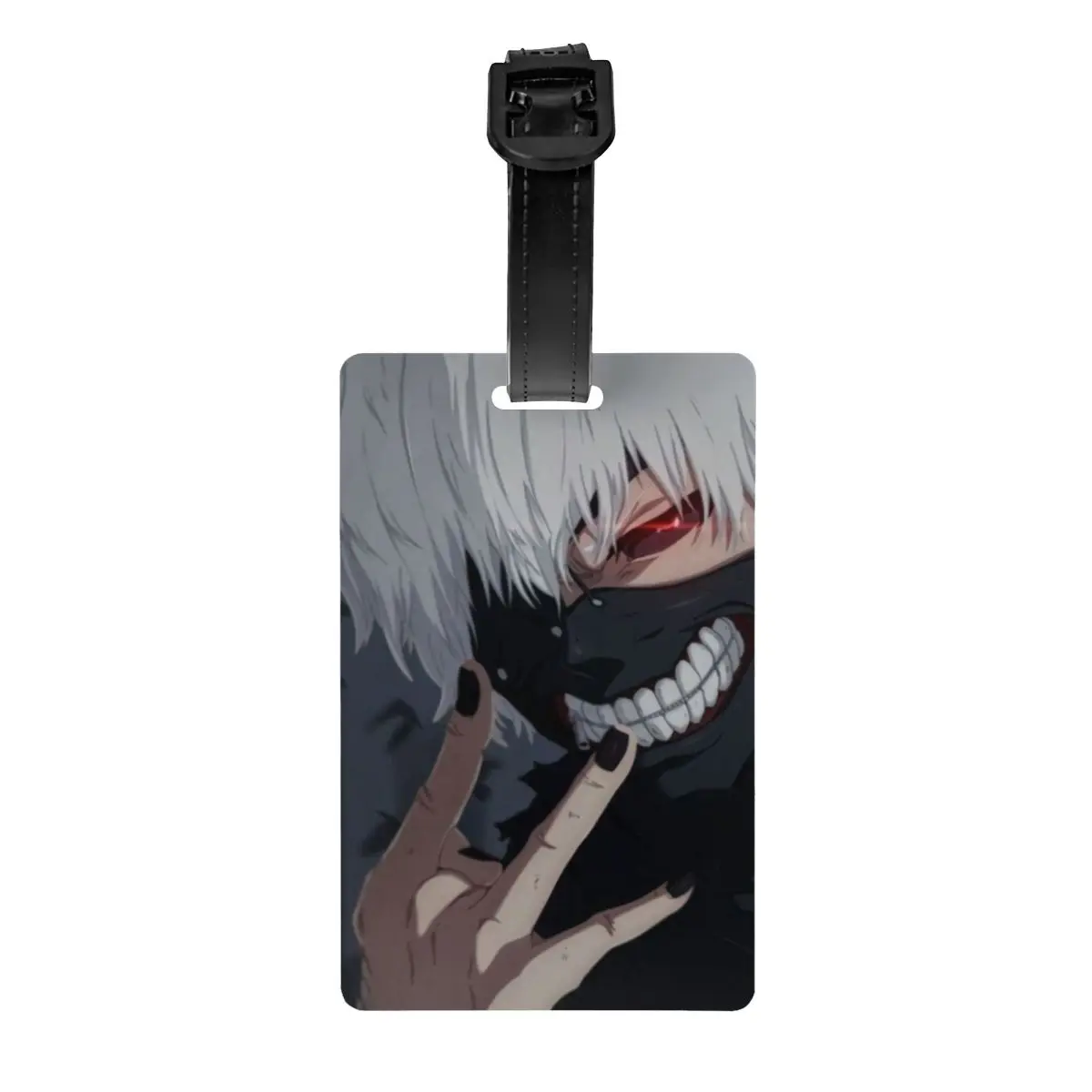 

Manga Kaneki Ken Luggage Tags for Suitcases Fashion Japan Anime Tokyo Ghoul Baggage Tags Privacy Cover ID Label