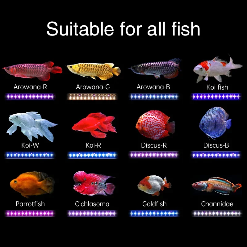 WEEK AQUA T12 Аквариумный светильник IP68 Underwate Arowana Fish Super Red Led Aquarium Light для аквариума