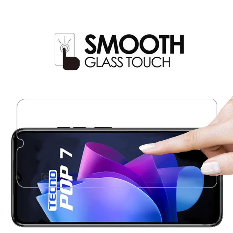 Защита экрана для tecno pop 7 pro защитное закаленное стекло на технике pop7 7pro pop7pro