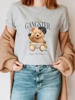 womens t shirts fashion bear female clothes top round neck short sleeves casual girl shirt graphic t shirts lady tops tee s 5xl