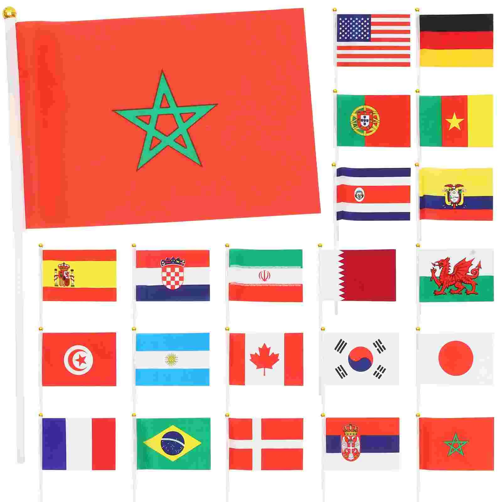 

96pcs Small Double Sided International Hand Held Portable Flags Of The World Countries Flags World Flags Banner