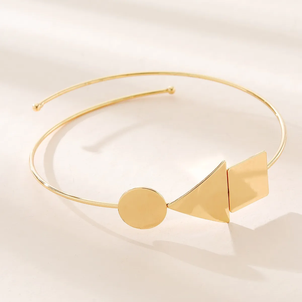 

Geometric Gold Opening Upper Bracelet Arm Chain Metal Punk Retro Arm Cuff Bangle Body Bracelets