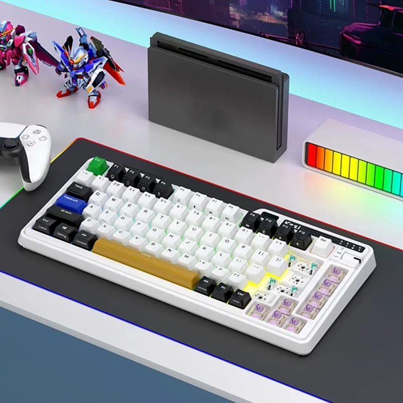 Клавиатура Kzzi K75 Pro Механическая беспроводная 82 клавиши 3 режима Usb/2 4g/bluetooth