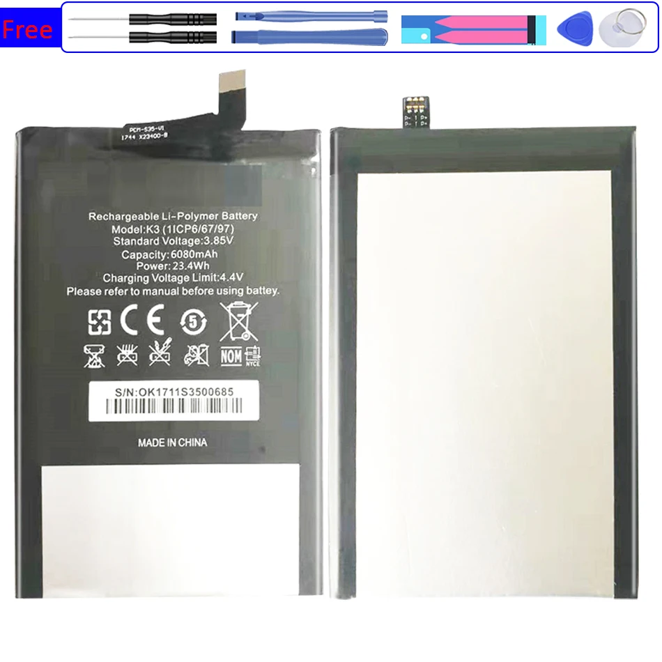 

Аккумулятор K 3 6080 мАч для Oukitel K3 Bateria + трек №