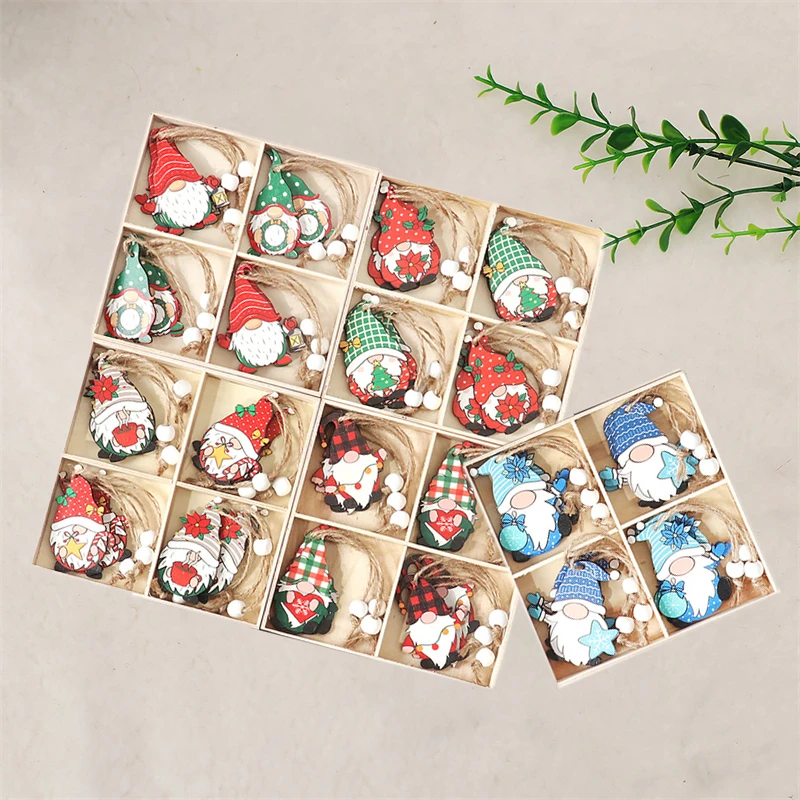 

1-12 шт., Деревянные Подвески в виде гнома