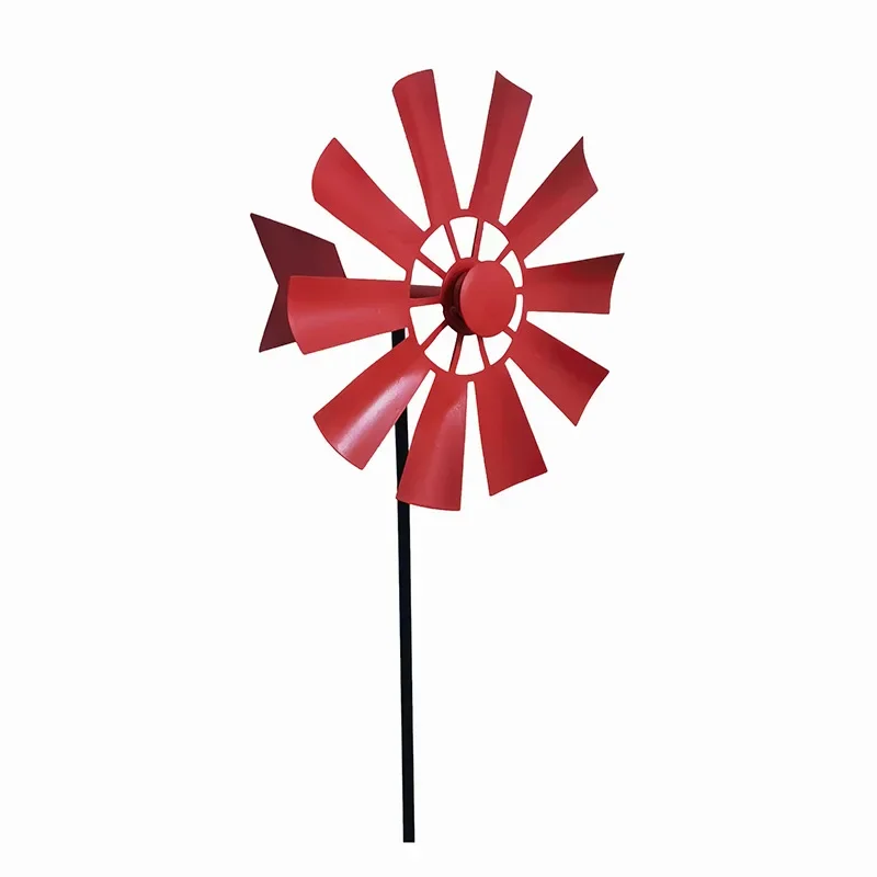 

Металлическая декоративная ветряная мельница