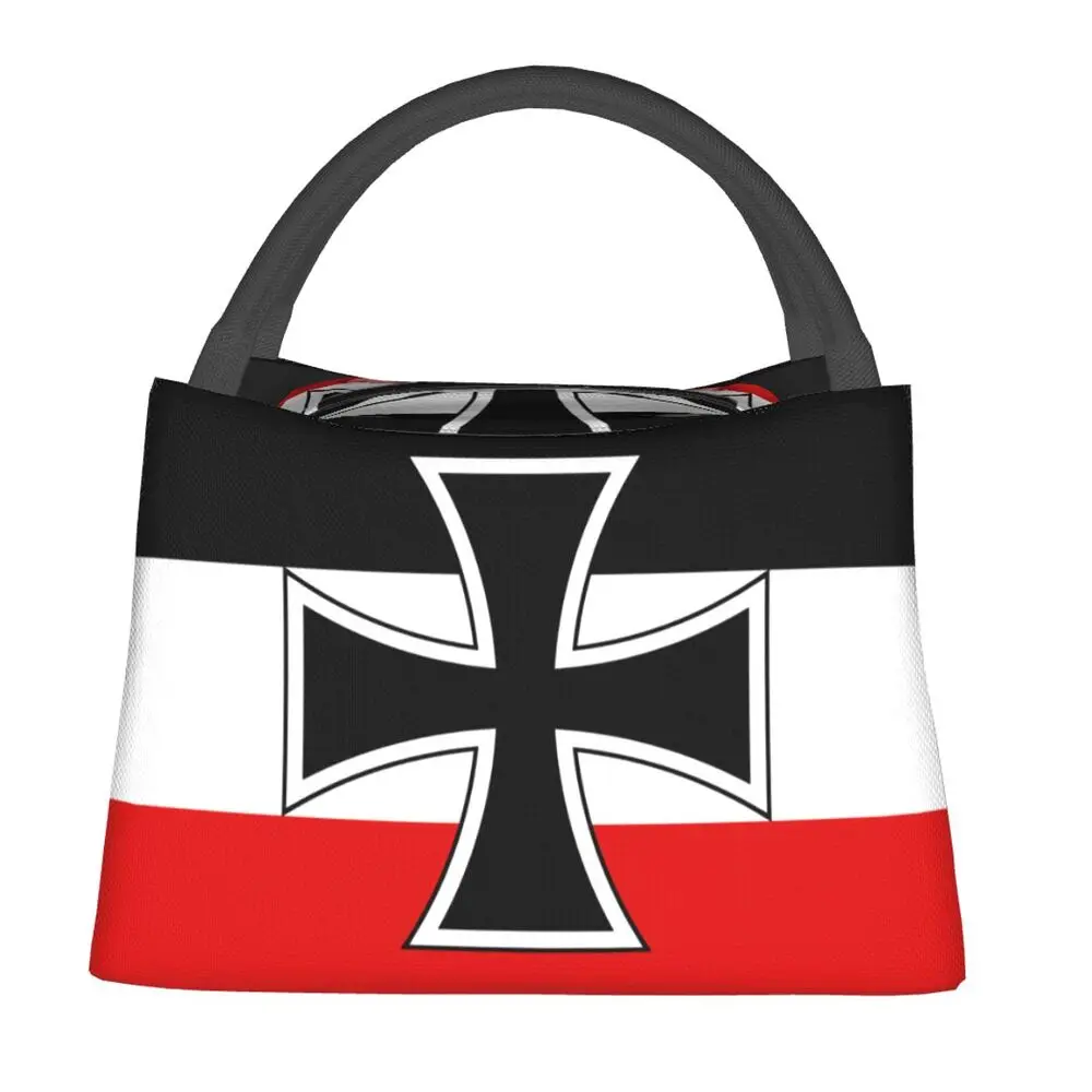 

Flag Of German Empire Insulated Lunch Bag for Outdoor Picnic National flag Portable Thermal Cooler Lunch Box Women