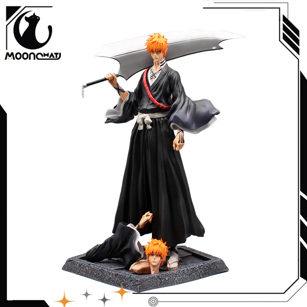 Ichigo Kurosaki Double Head Hands Action Figurine Pvc Collectible Statue Model