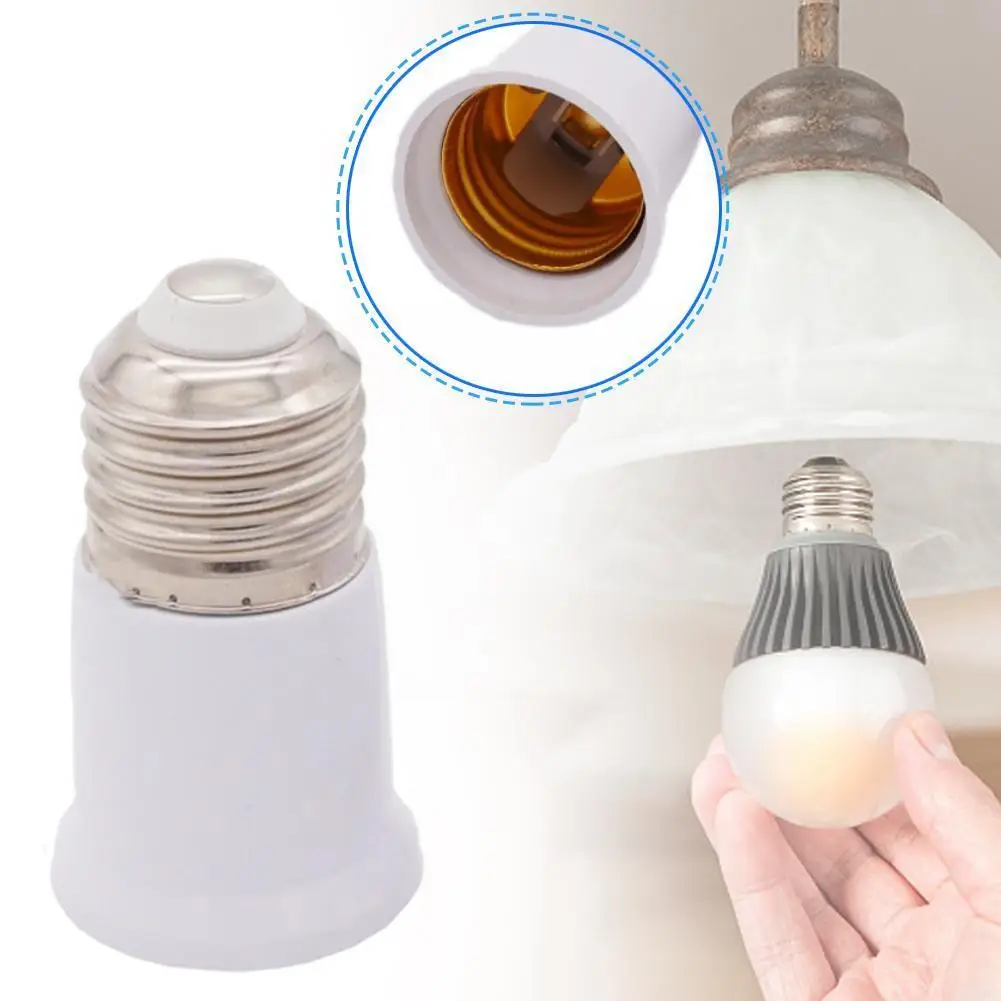 

E27 To E27 Lamp Bulb Base Extender 65mm Lamp Holder Converter E27-e27 Flame Retardant Lamp Socket Adapter For Light Bulb Su L0h6