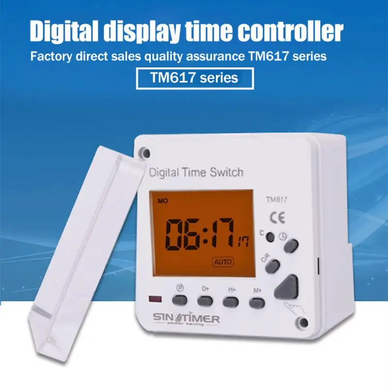 

Универсальный ЖК-дисплей с подсветкой выключатель с таймером 110-220 В, высокоточный программируемый таймер для монтажа панелей