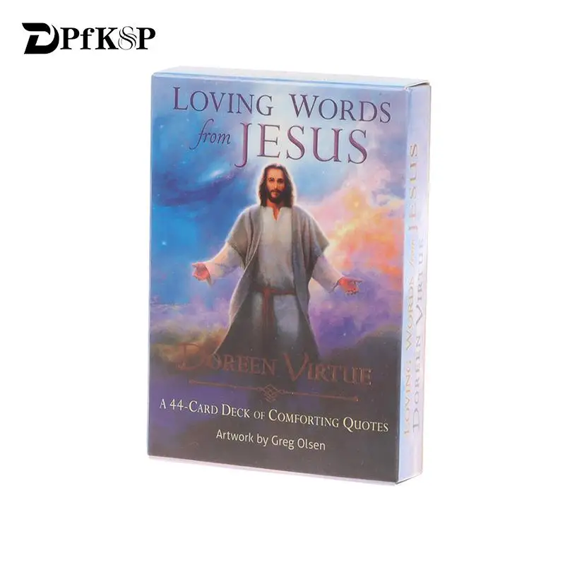 

Карточка Tarot с изображением оракула и энтузиастов, игрушка, любимые слова от Иисуса, 44 карточки, колода, успокаивающие цитаты, артикул, бумаж...