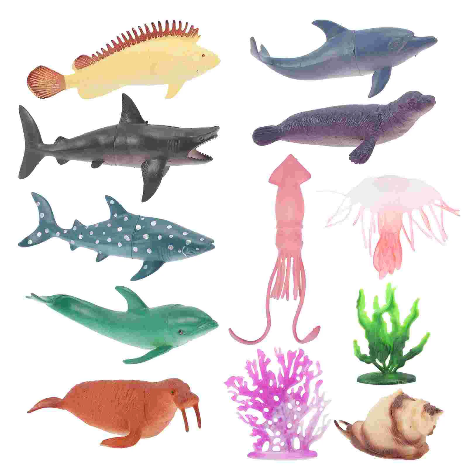

12pcs Ocean Animal Toys Simulation Realistic Tiny Sea Animals Toys Marine Animals Models Kids Plaything Sea Creatures Toys