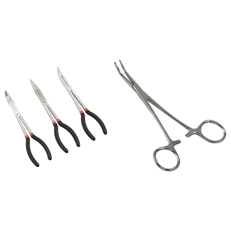 

Long Reach Pliers Set - 3 Pcs Precision Pliers