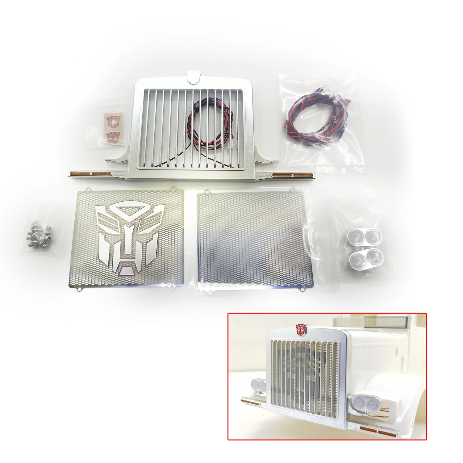 Крышка решетки воздухозаборника двигателя градусов для 1/14 Tamiya 56301 King 56344 RC