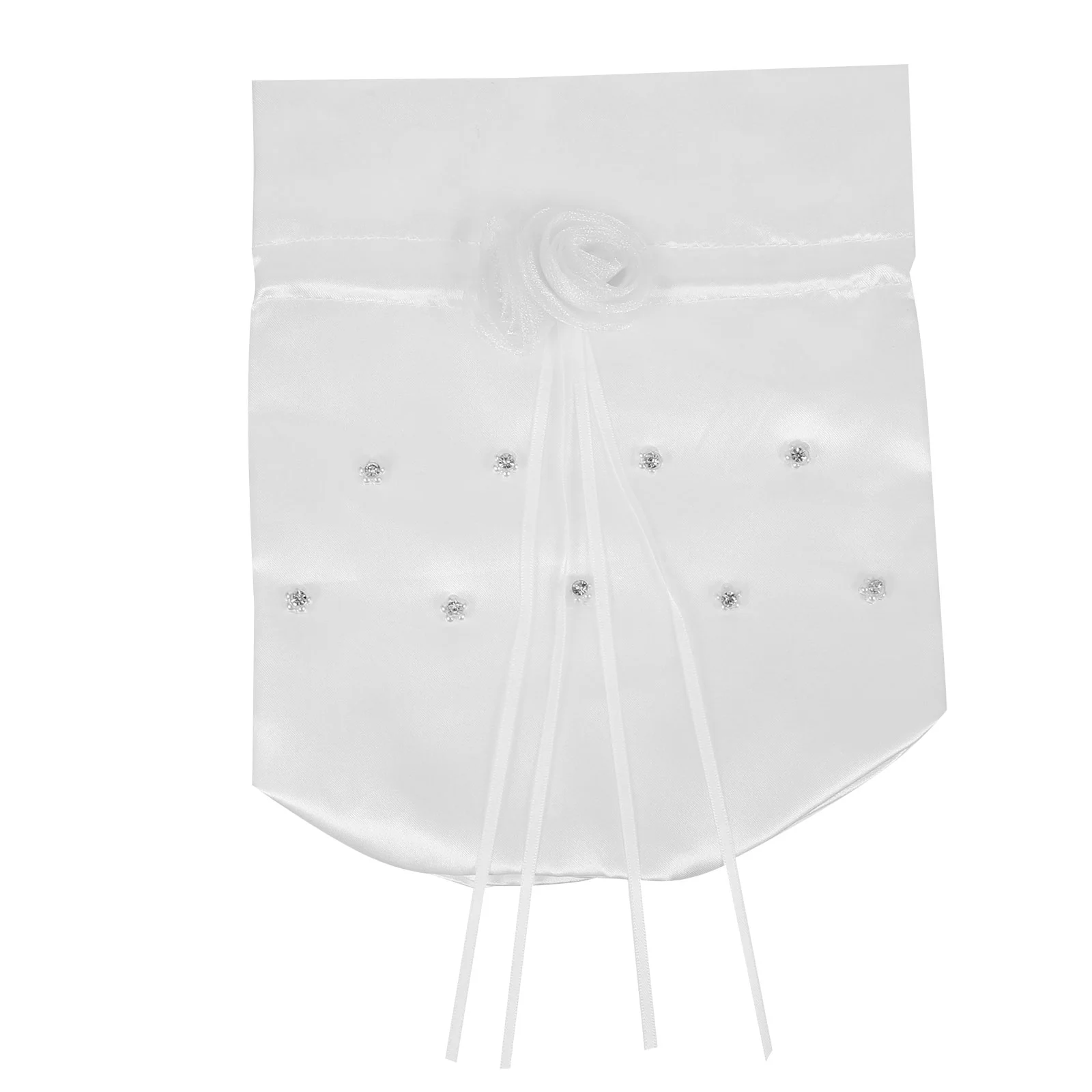 

Wedding Bridal Purse Drawstring Satin Handbag Money Pouchjapanese Flower Kimono Gift Bride Party Bridesmaid Favor Pearl