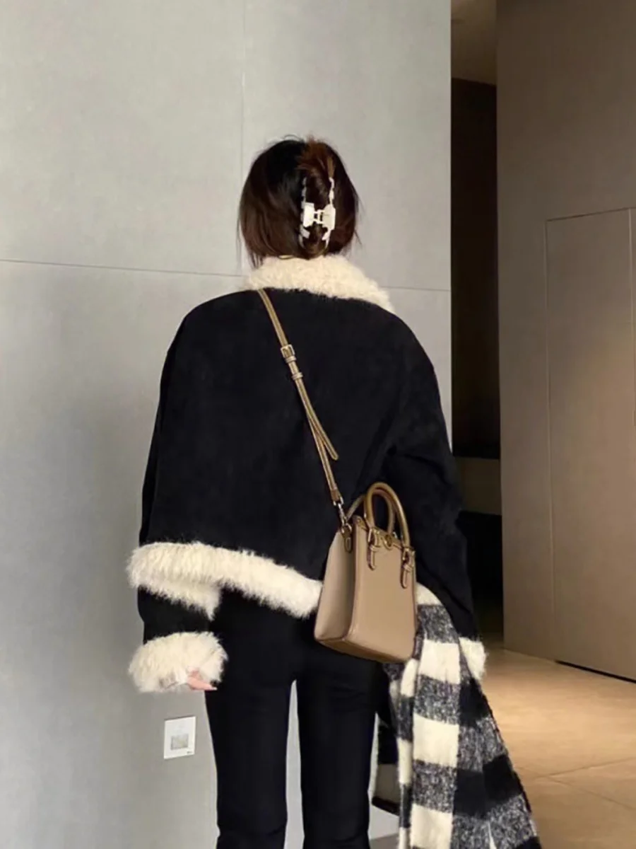 Американский берберский флисовый лоскутный пуховик с хлопковой подкладкой для