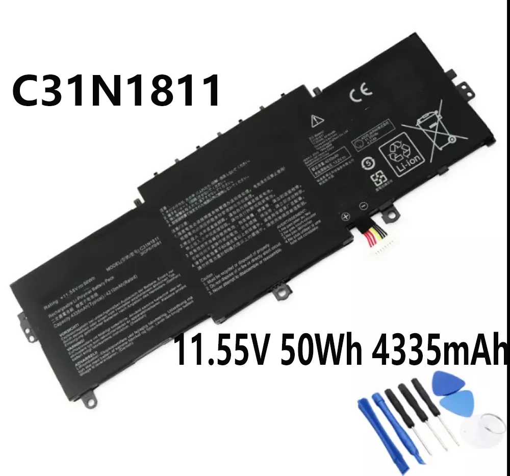 C31N1811 11 55 V 50Wh 4335mAh Аккумулятор для ноутбука ASUS Zenbook UX433FA U433FN U4300F BX433FN RX433FN 0B200-03080000 ﻿