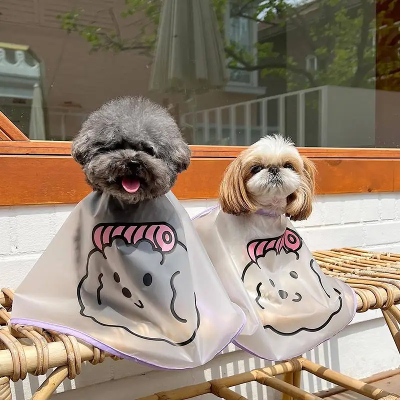 

Dog Haircut Cape Waterproof Cape For Cat Dog Grooming Pet Haircut Cloak Tear Stain Facial Care Surround Clothes Pet Raincoat