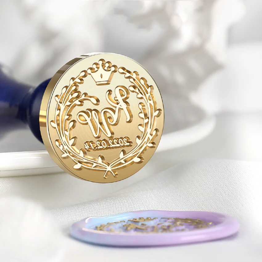 Печать для приглашения на заказ с логотипом свадебный подарок день рождения воск