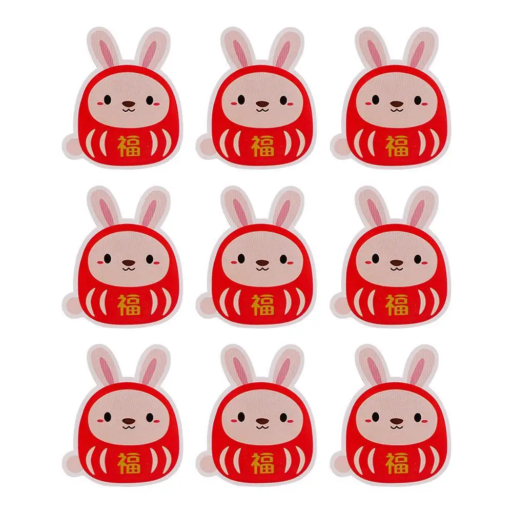 

2023 Happy New Year Stickers,Cartoon Rabbit Decorative Stickers For Gift Wraps New Year Holiday Cards Gift Envelopes Box