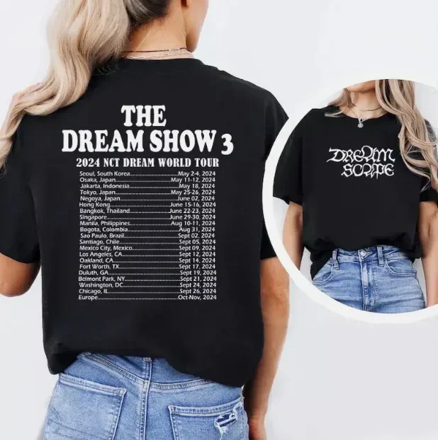 Рубашка Nct Dream Tour 2024 футболка The Show 3 рубашка
