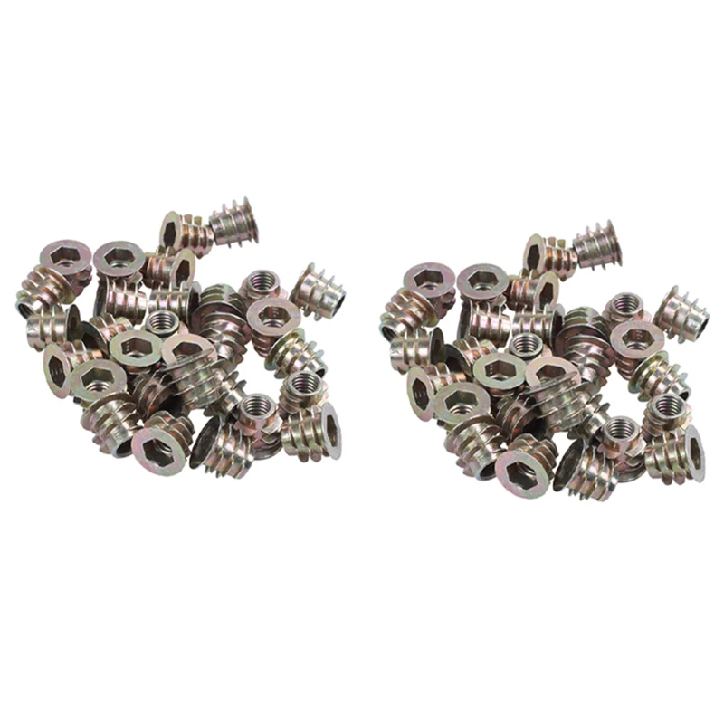 

60 шт., шестигранные гайки для дерева