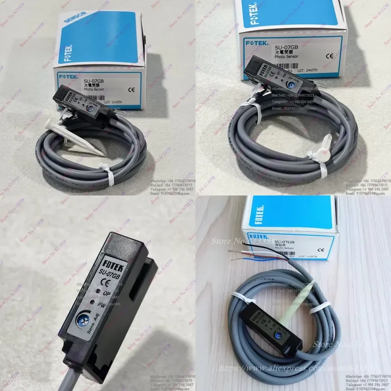Фото Фотоэлектрический датчик SU-07GB NPN+PNP NC U-образный, зеленый, новый №1